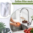 thumbnail image 3 of Faucet Water Filter Cotton Sink Tap Water Purification Mesh for Sediment Rust Scale Impurities High Density Filtration with Securing Strains for Kitchen Bathroom Multiple Pack, 3 of 5
