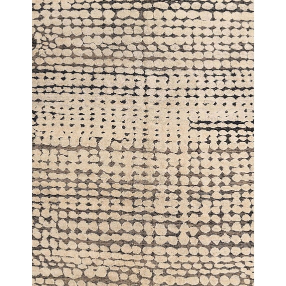 Ahgly Company Indoor Rectangle Abstract Dark Almond Brown Solid Area Rugs, 4' x 6'