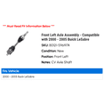 thumbnail image 2 of Front Left Axle Assembly - Compatible with 2000 - 2005 Buick LeSabre 2001 2002 2003 2004, 2 of 2