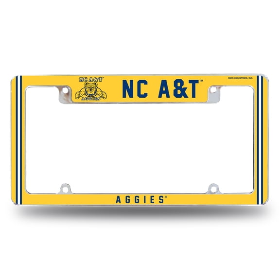 NORTH CAROLINA A&T ALTERNATE DESIGN ALL OVER CHROME FRAME