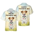 thumbnail image 3 of Cute Jack Russell Terrier Loves Dad Happy Father's Day Hawaiian Shirt Breathable Summer Unisex Merch Parson Jack Dog Lover - 12008, 3 of 6