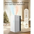 thumbnail image 3 of Warm and Cool Mist Humidifier Large Room, 5.3Gal/20L Whole House Humidifiers for Home, Quickly & Evenly Humidify Larger Areas, Top Fill, White, 3 of 7