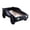 Black, variant on HMYG Twin Speed Jeep Design Bed with LED Lights and Metal Structure, Black