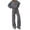 Dark Gray, variant on Sweatsuits Women 2 Piece Outfit Jogger Set Sweatshirt Top and Loose Fit Wide Leg Pants Tracksuit Set Trouser Suit Casual Fitness Set Sports Suit Valentine's Day