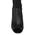 thumbnail image 4 of Bumper BF72 Women Mix Media Peep Toe Riding Stiletto Heel Ankle Sandal Bootie, 4 of 5