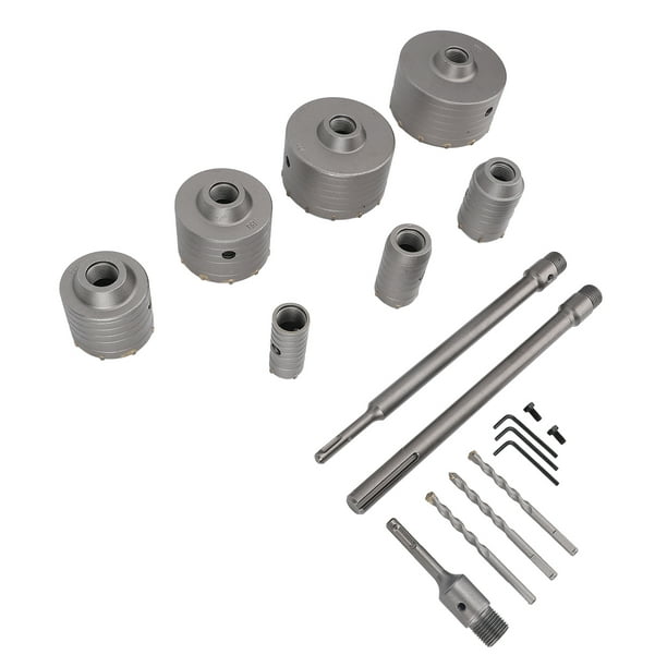 Juego De Brocas Para Hormigón, Brocas Para Hormigón Portátiles De Alta Resistencia Para Instalar Sistemas HVAC Y Fontanería