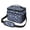Dinosaur and Leaf-1, variant on Dinosaur and Heart Navy Blue Pattern Insulated Lunch Box for Women Men, Medium Leakproof Cooler Bag with Adjustable Strap, 10"x6.7"x8"