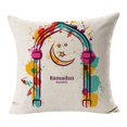 thumbnail image 1 of Housse de Coussin Décoration Ramadan Lune Étoile Dorée Eid Mubarak Housse de Coussin Festive, 1 of 3