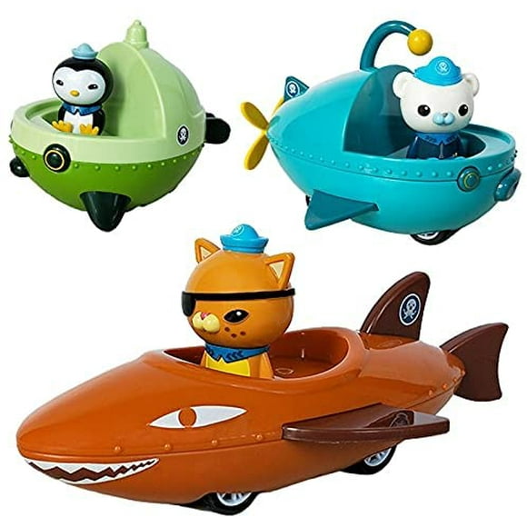 The Octonauts Action Figure Toys Lantern Fish Boat Octonauts Car Captain Octopus Castle Shark Boat Model Doll Baby Children Gift