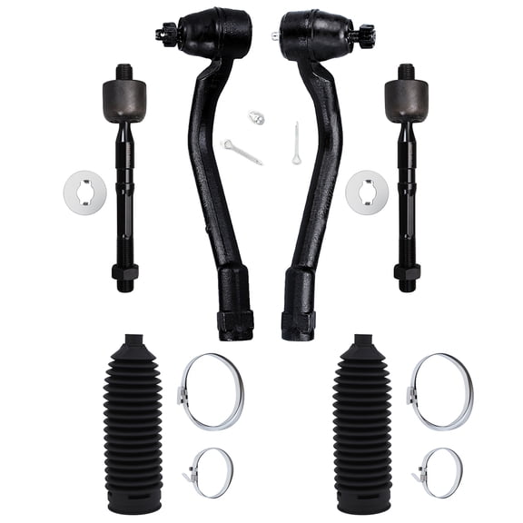 ECCPP 6PCS Front Suspension Kit for 2011-2015 for Kia Optima 2014-2015 for Kia Cadenza Outer Tie Rod End Inner Tie Rod End