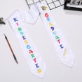 thumbnail image 3 of Kids Graduation Stole Graduate Printed Preschool Graduation Stole With Cute Design Unisex Graduation Honor Stole Girls And Boys,51.18*3.74 IN,White, 3 of 4