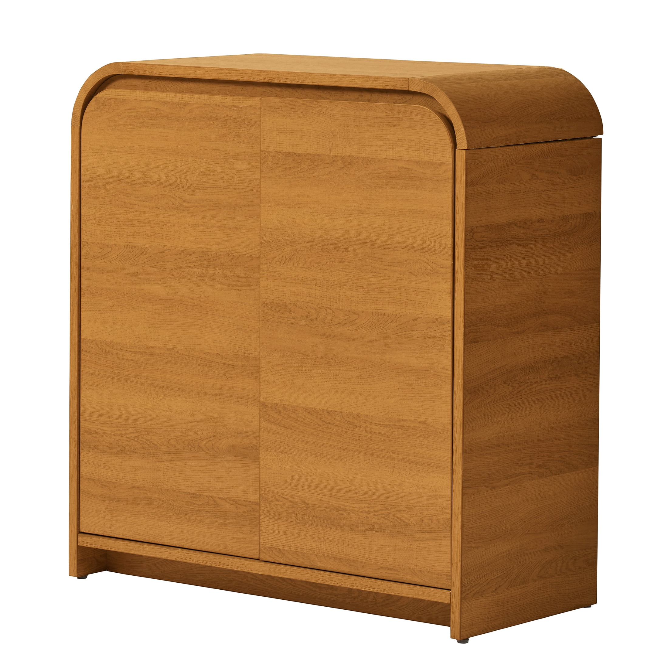 Better Homes & Gardens Juliet Curved Accent Cabinet, Warm Honey