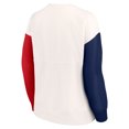 thumbnail image 3 of Women's Fanatics White New England Patriots Colorblock Primary Logo Pullover Sweatshirt, 3 of 3