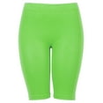 thumbnail image 1 of Gravity Threads Ladies Legging Shorts - Neon Lime, 1 of 2
