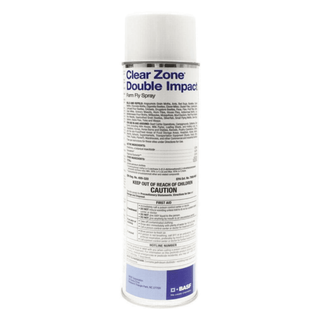 Clear Zone Double Impact Farm Fly Spray – Powerful & Long-Lasting Insect Control | Premium USA Supply Gloves for Safe Eradication | USA Supply Pest ID Card