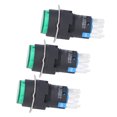 thumbnail image 4 of Push Switches Kit, 16mm 12V Button Switch 8 Pin Momentary 25Pcs  For Machine Green, 4 of 8