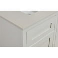 thumbnail image 4 of Altair Design 61 in. Stone effects Vanity Top in Milano White with White Sink, 4 of 4