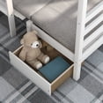 thumbnail image 4 of [US IN STOCK] Functional Loft Bed (turn into upper bed and down desk，cushion sets are free),Twin Size,White, 4 of 9