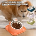 thumbnail image 1 of CBFFDC Appropriate Height Bowl Feeder Bowl Stable Base Round Corner Design Food Grade PP Easy to Clean Large Mouth Feeder Drinking Bowls for Cats Dogs, 1 of 6