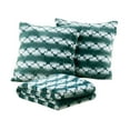 thumbnail image 3 of Home Soft Things Ballys Faux Fur Throw & Throw Pillow Cover Combo - Deep Teal - 60" x 80"/20" x 20", 3 of 9