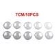 thumbnail image 4 of 10 piezas de bolas planas transparentes de plástico transparente, bolas abiertas, caja de regalo para dulces, 8/9 cm, decoración del hogar para bodas, decoración navideña, 4 of 5