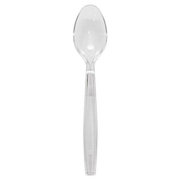 Karat Polystyrene Tea Spoon Disposable Spoons Pack, Clear, 1000 Count