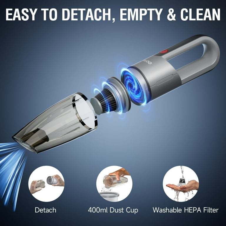 GOOLOO V7 Mate Car Vacuum Cleaner Cordless Portable Lightweight