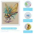 thumbnail image 3 of Diamond Art Kits for Adults, Cartoon Dragonfly ArtDiamond Painting Kits for Beginners, Frameless Round 5D Full Drill Diamonds Art Gem Art Crafts Home Decor Gifts, 3 of 8