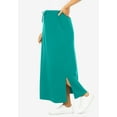 thumbnail image 3 of Woman Within Plus Size Petite Sport Knit Side-Slit Skirt, 3 of 6