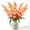 Orange, variant on Purple Artificial Gladiolus Flowers 5 Pack, 33.8 Inch Long Stem Fake Gladiolus Blooms, Realistic Silk Gladiolus Floral Stems for Vase Home Wedding Party Table Decor