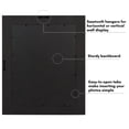 thumbnail image 4 of Americanflat 11x14 Picture Frame Polished Crystal Clear Glass Hampton Collection Distressed Frames - Navy Blue, 4 of 8