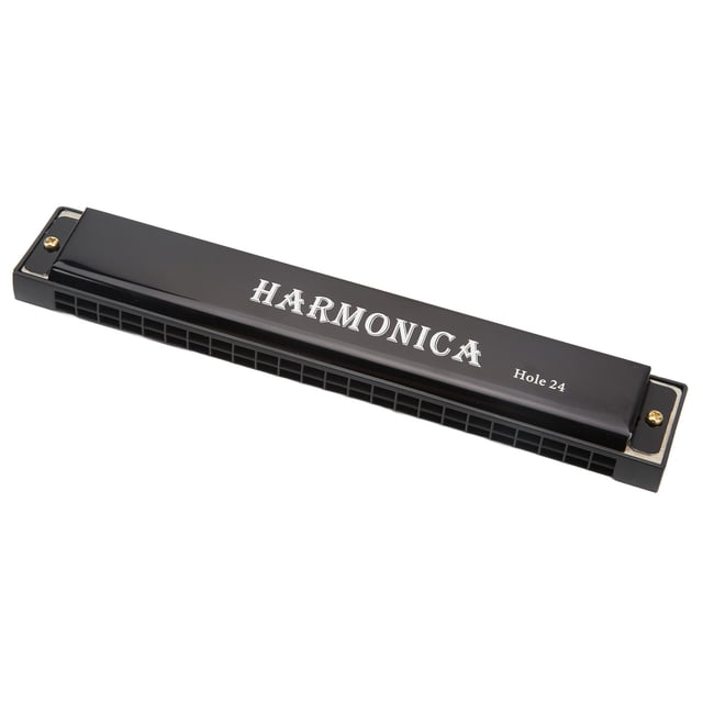 24 Hole Harmonica, Beginner Harmonica Elegant Sound Natural Wind Musical Instrument With Storage Box For Daily Entertainment