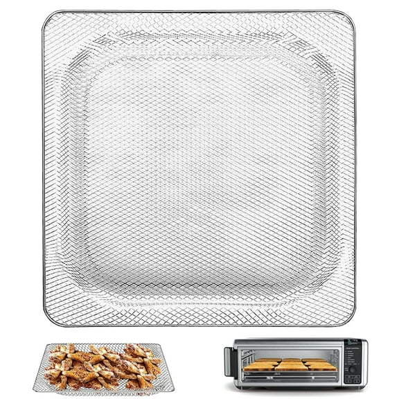 Air Fryer Basket for Ninja Foodi SP101 Digital Air Fryer Countertop Oven, 13.5*13.3'' Stainless Steel Wire Rack Accessorie Tray for Ninja Foodi SP100, SP101B1, SP101C Convection Oven, Dishwasher Safe