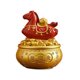 thumbnail image 1 of Estatua de caballo del zodiaco chino, año del caballo, bonita figura giratoria de resina, adorno de Feng Shui de la suerte para decoración de mesa en casa, oficina y tienda., 1 of 8