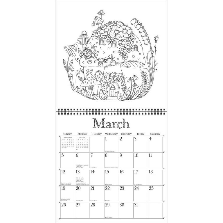 Johanna Basford 12-Month 2024 Coloring Weekly Planner Calendar: A