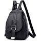 thumbnail image 1 of Asge Mochila de las señoras Moda PU Sling Mochila Antirrobo Mochila Hombro Bolsa Pequeña Mochila Casual Señoras Mochila de Viaje (Negro) Asge Una textura clara y natural, suave y resistente., 1 of 6