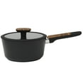 thumbnail image 5 of Oster Platinum Oxburg 14 Piece Forged Aluminum PFA Free Non-toxic Premium Ceramic Non Stick Interior Cookware & Kitchen Tools Set - Black W. Wood Handles, 5 of 20