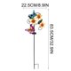 thumbnail image 3 of Estaca de jardín solar con lámpara de hierro y diseño de mariposa, luz decorativa para exteriores en jardín, patio, macizo de flores, resistente a la intemperie, 81.5 cm, 3 of 9