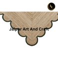 thumbnail image 4 of Jaipur Art And Craft Rectangle Beige Green Border Braided Jute Area Rug for Floor (10x14 Sq ft), 4 of 5