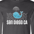 thumbnail image 4 of Inktastic San Diego California Whale Long Sleeve T-Shirt, 4 of 5