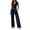 08# Navy, variant on 2 Piece Sets for Women Summer 2026 Spring Lounge Set Matching V Neck Tops Wide Leg Pants Airport Travel Outfits Beige S