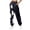 White, variant on DeHolifer Sweatpants for Women High Waist Straight Leg Gradient Color Sweatpant Jogger Loose Lounge Trousers with Pocket Blue 2XL