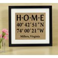 thumbnail image 1 of Darling Souvenir Coordinates Gift Burlap Print Wall Decor Personalized Latitude Longitude Sign Housewarming Gift-Burlap Print with Frame (11 x 14 Inches), 1 of 1