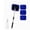Blue, variant on UNLLLL Windshield Cleaner Tool, Car Window Cleaner Set with 1 Rod, 4 Cloth Cover, 1 Spray Bottle, Auto Interior Dust Brush, Extendable Handle, for Car Home Windows (Blue)