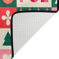 thumbnail image 5 of SKYSONIC Merry Christmas Theme Non-Slip Area Rug, Colorful Grid Xmas Floor Carpet Comfort Floor Mats Decor for Indoor Front Porch Living Room Bedroom Kitchen, 36"x24", 5 of 5