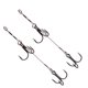 thumbnail image 5 of Juego de 2 señuelos para anzuelo de pesca, cebo doble de acero al carbono, anzuelo afilado para accesorios de pesca, 5 of 10
