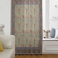 thumbnail image 5 of Boho Floral Sheer Curtains 45 Inches Long, Vintage Flowers Abstract Art Ethic Tribe Light Filering Curtains, Breathable Simi Curtain Privacy Drapes for Kitchen Bathroom Small Window Treatment, 5 of 9