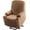 Camel, variant on Rich Velvet Recliner Slipcover - 1 Piece Stretch Cover for Power Lift Chairs with Side Pocket, Soft Thick Furniture Protector Fits Standard/Large Electric Recliners (Camel)