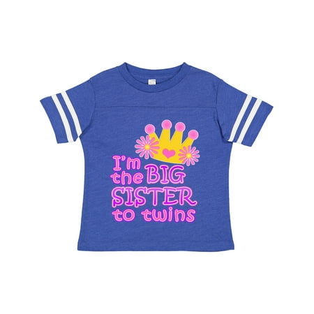 

Inktastic I m the Big Sister to Twins. Gift Toddler Toddler Girl T-Shirt