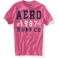 thumbnail image 1 of Camiseta gráfica Aeropostale Mens 1987 Surf Co rosa XX-Large, 1 of 1